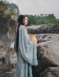 2022.5.21 山水瀑布古风人像