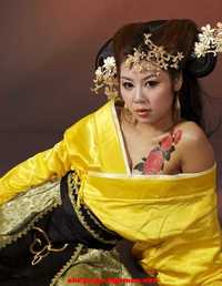 棚摄古装美女