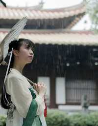 古风 汉服 光孝寺